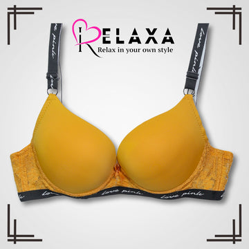 Branded Love Strap Padded Bra