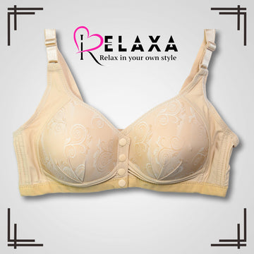 Front Open Button Paded Bra