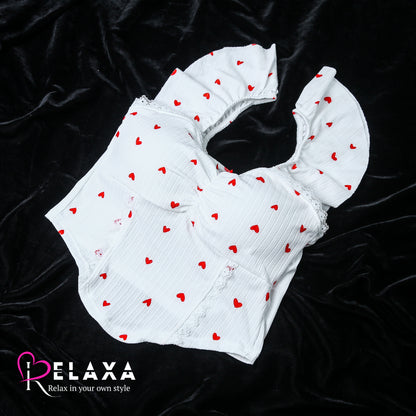 Heart Printed Thinpad Bralette (Branded)