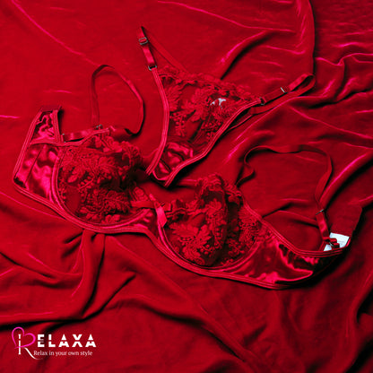 Net Bra Set With Pure Silk(Imported)